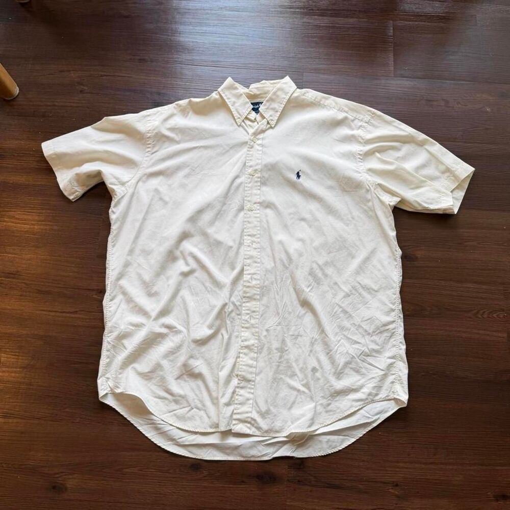 Ralph-lauren Men's White and Cream Shirt
